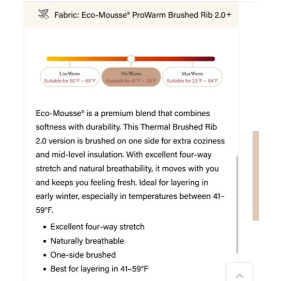 OGL Eco Mousse ProWarm Beige Side Ruched Long Sleeve Boat Neck Bra Top Sz MEDIUM - Picture 3 of 9